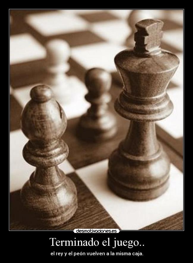 Terminado el juego.. -