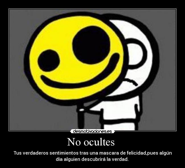 No ocultes -