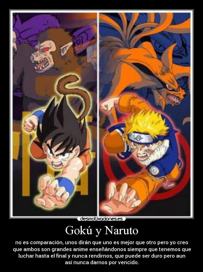 Gokú y Naruto -