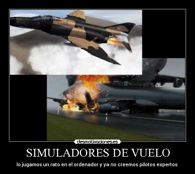 SIMULADORES DE VUELO - lo jugamos un rato en el ordenador y ya no creemos pilotos expertos
