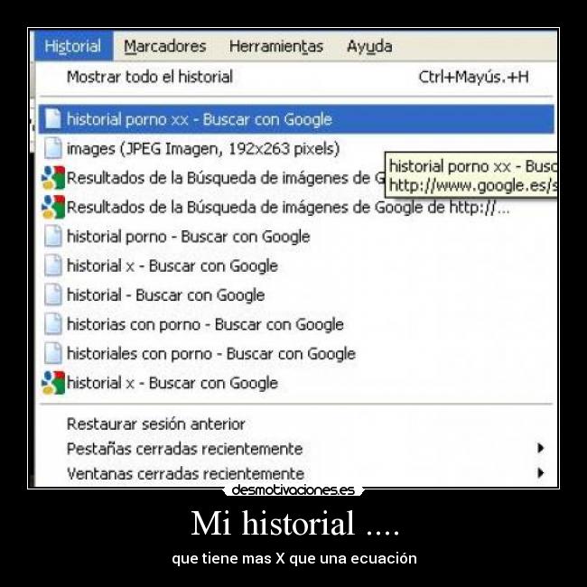Mi historial .... -