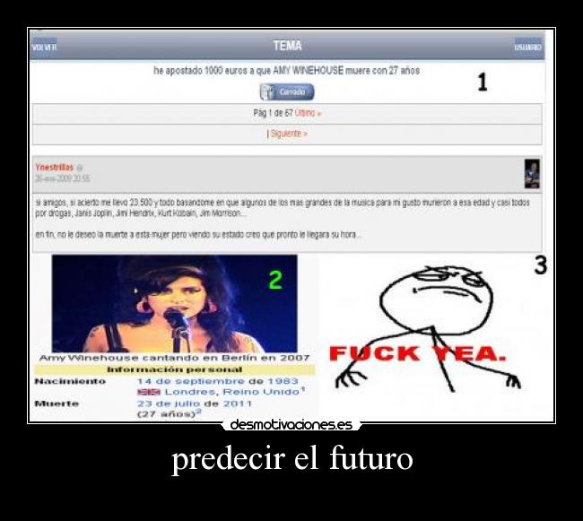 predecir el futuro - 
