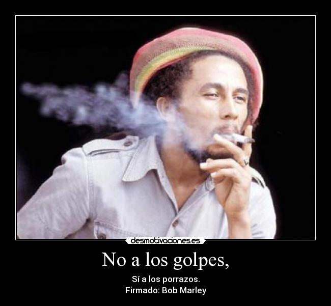 No a los golpes, -