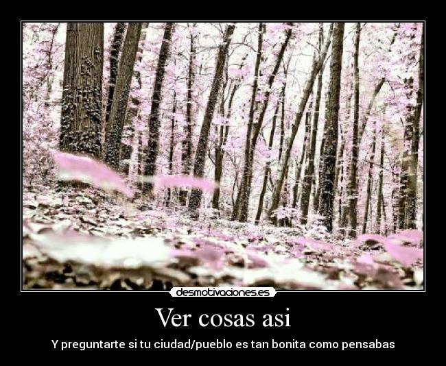 Ver cosas asi - Y preguntarte si tu ciudad/pueblo es tan bonita como pensabas