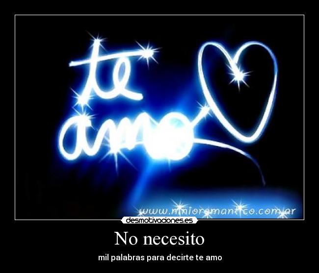 No necesito - 