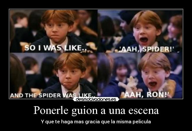 Ponerle guion a una escena - 