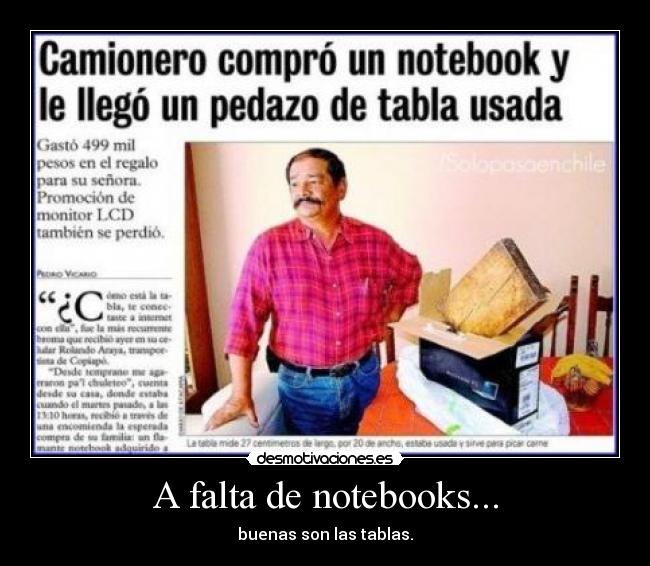 carteles camionero tabla notebook diario chile desmotivaciones