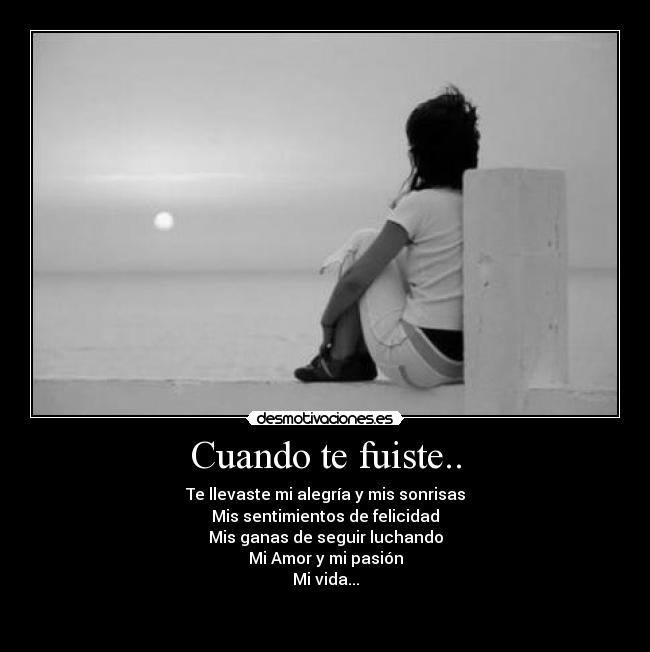 Cuando te fuiste.. - 