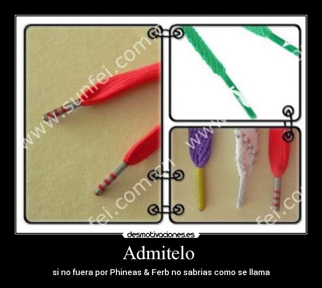 Admitelo - si no fuera por Phineas & Ferb no sabrias como se llama