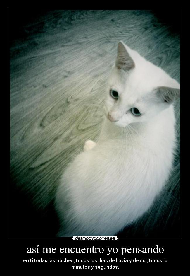 así me encuentro yo pensando -