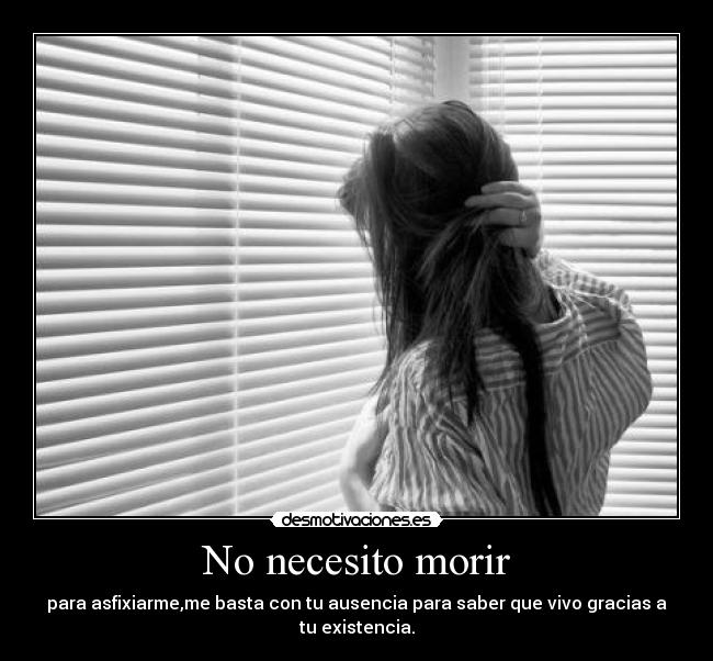 No necesito morir -