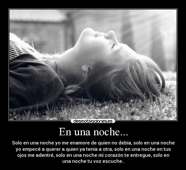 En una noche... -