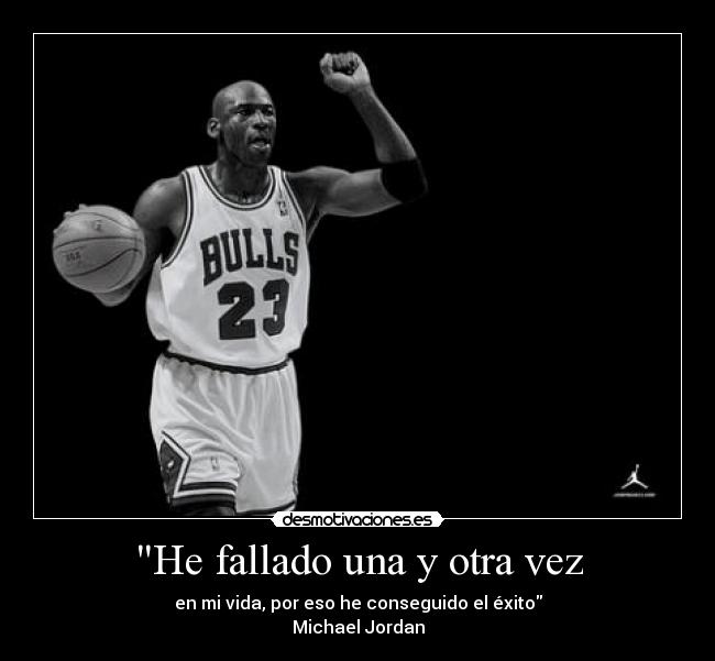 He fallado una y otra vez - 