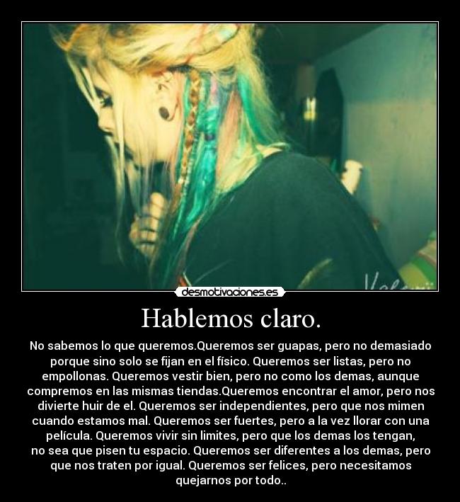 Hablemos claro. - 