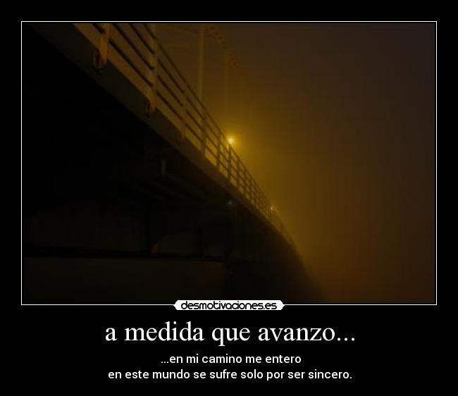 a medida que avanzo... - 
