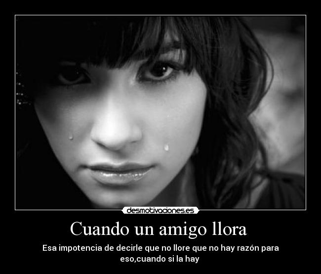 Cuando un amigo llora -