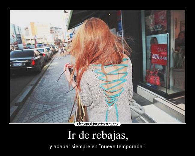 Ir de rebajas, - 