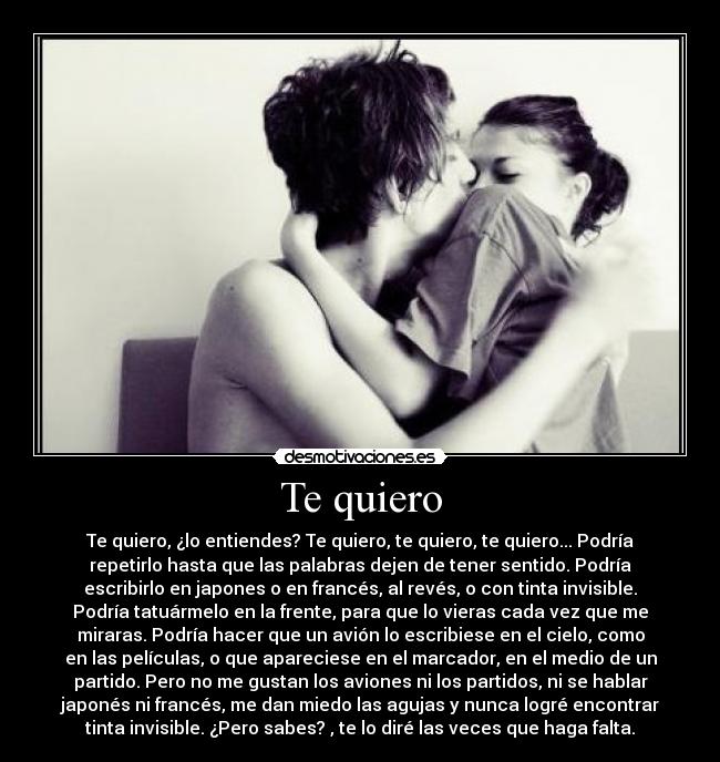 Te quiero -