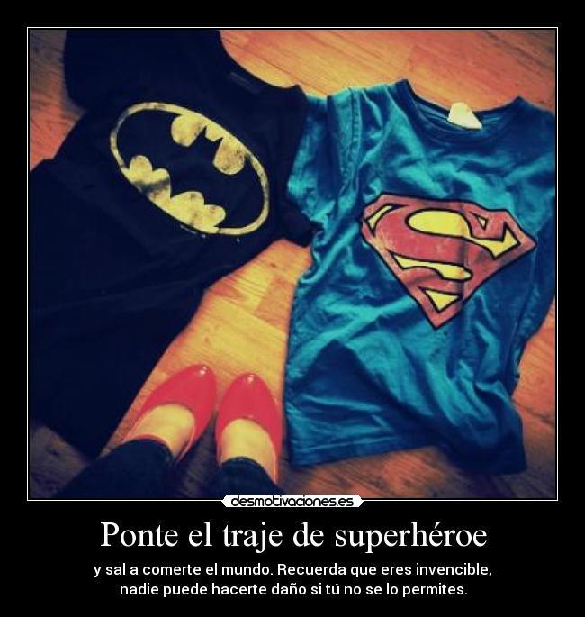 Ponte el traje de superhéroe - 