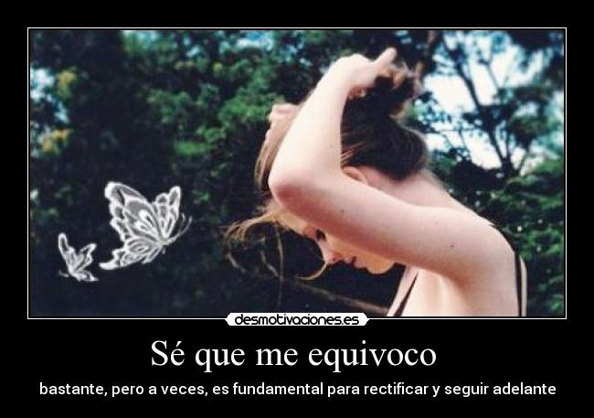 Sé que me equivoco  - 
