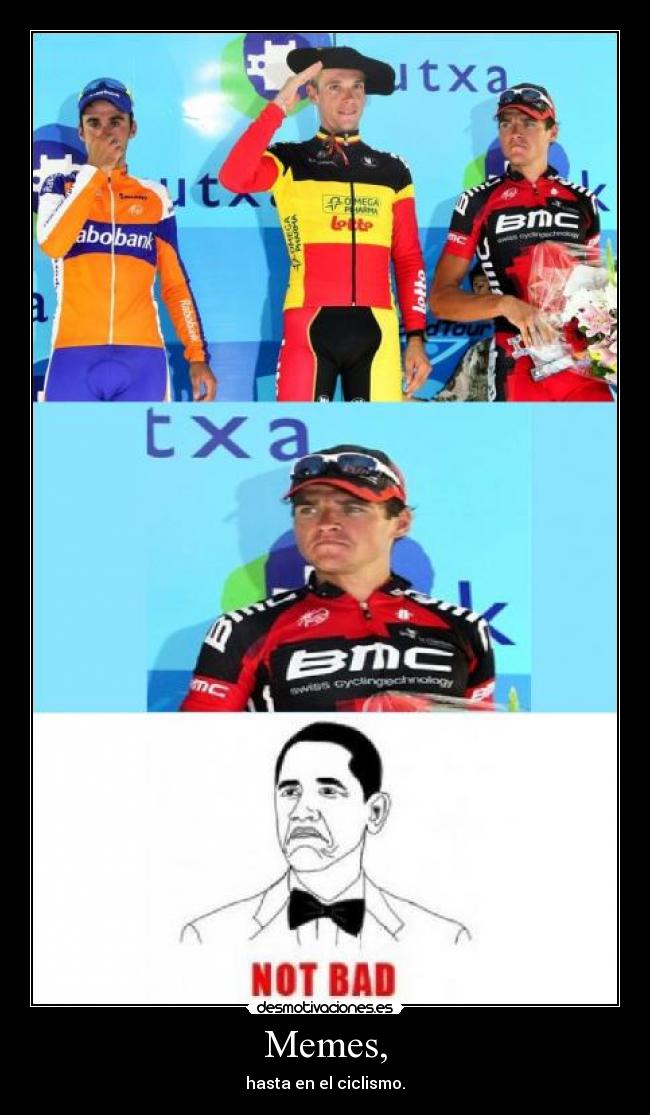 Memes, - hasta en el ciclismo.