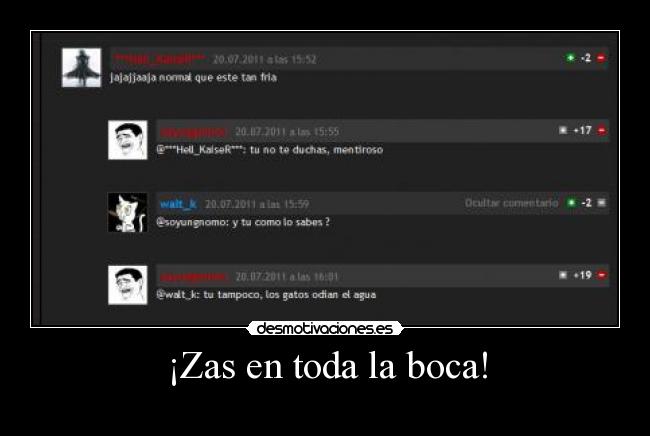 ¡Zas en toda la boca! - 