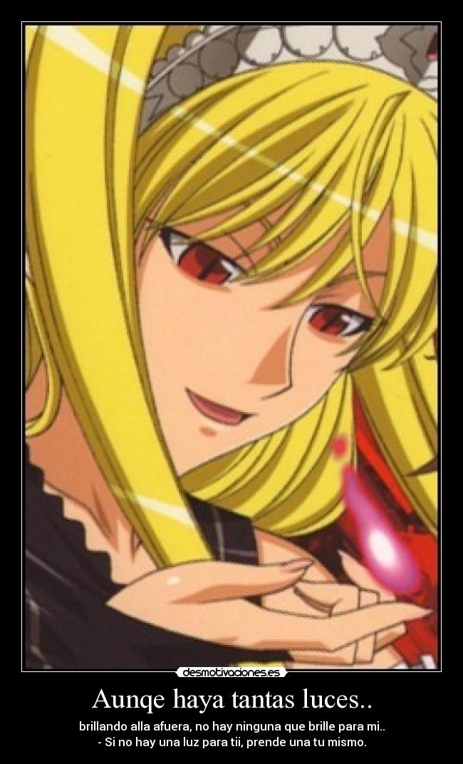 Aunqe haya tantas luces.. -