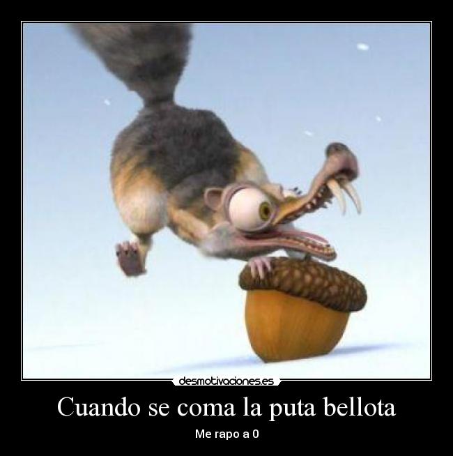 Cuando se coma la puta bellota - Me rapo a 0