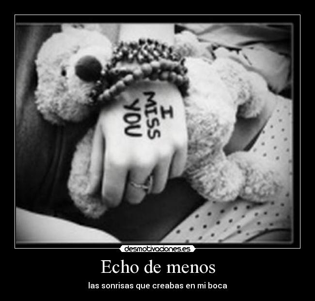 Echo de menos -