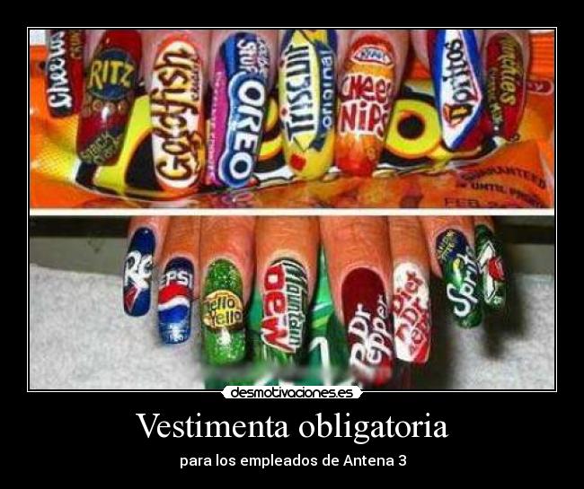 Vestimenta obligatoria - para los empleados de Antena 3