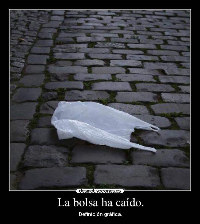 La bolsa ha caído. -