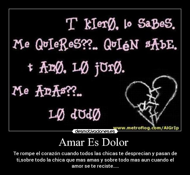 Amar Es Dolor  - 