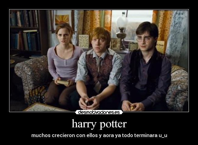 harry potter - muchos crecieron con ellos y aora ya todo terminara u_u