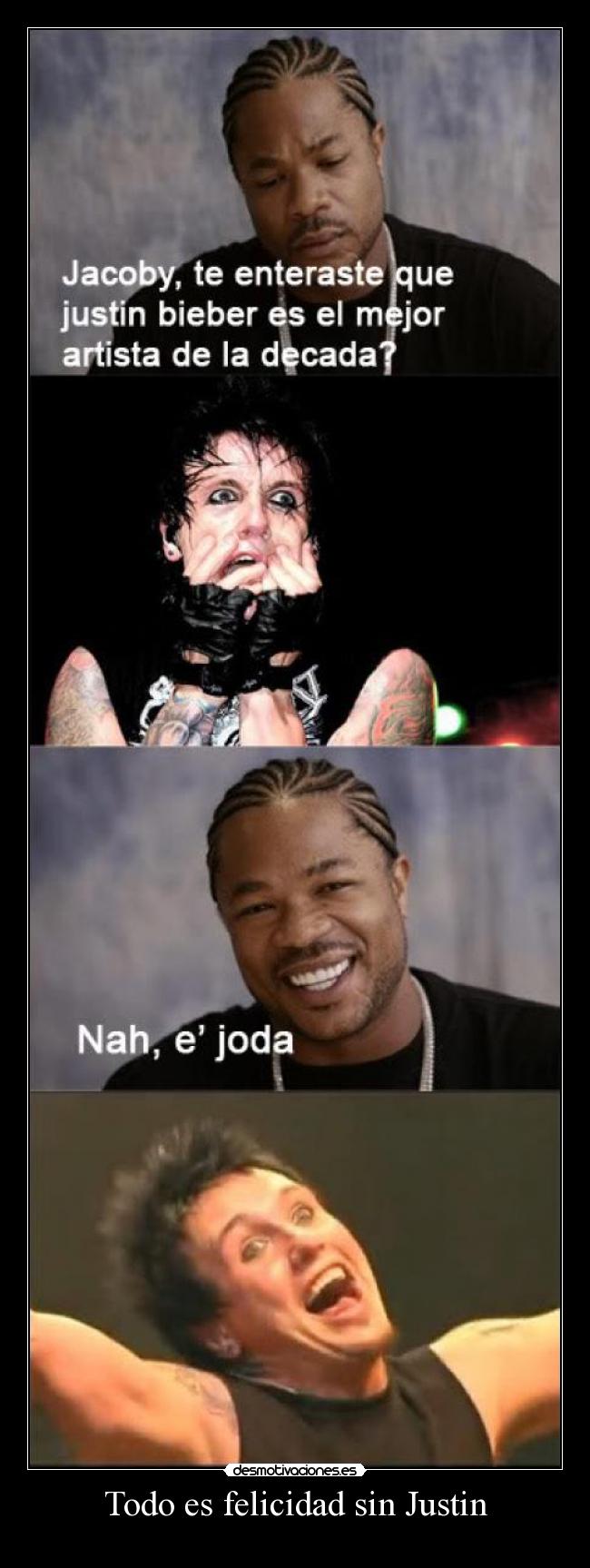 Todo es felicidad sin Justin -