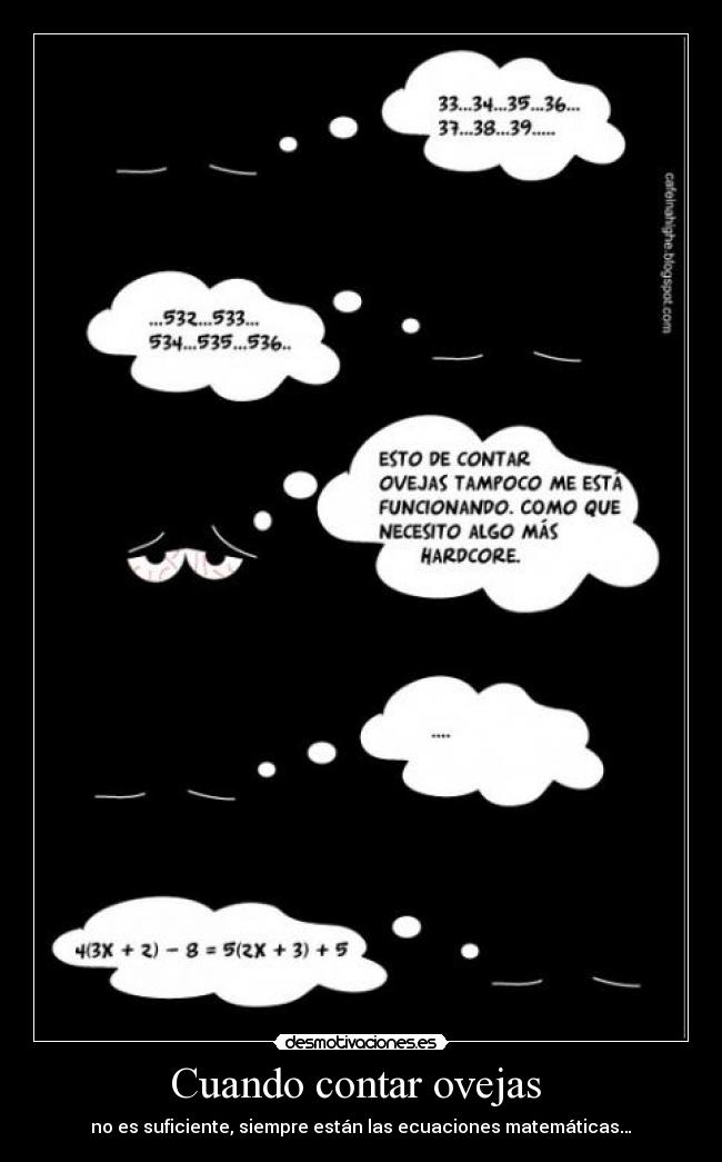 Cuando contar ovejas -