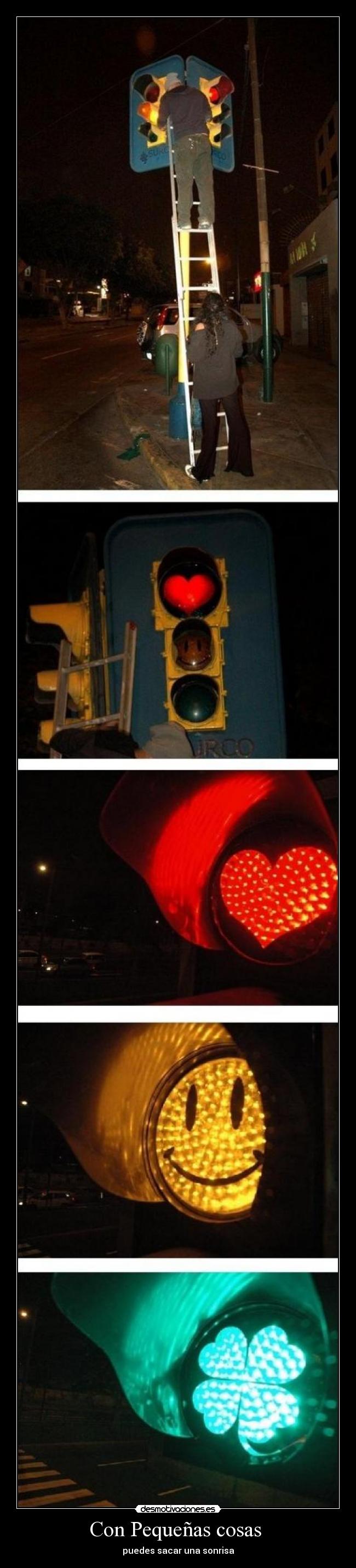 Con Pequeñas cosas - puedes sacar una sonrisa