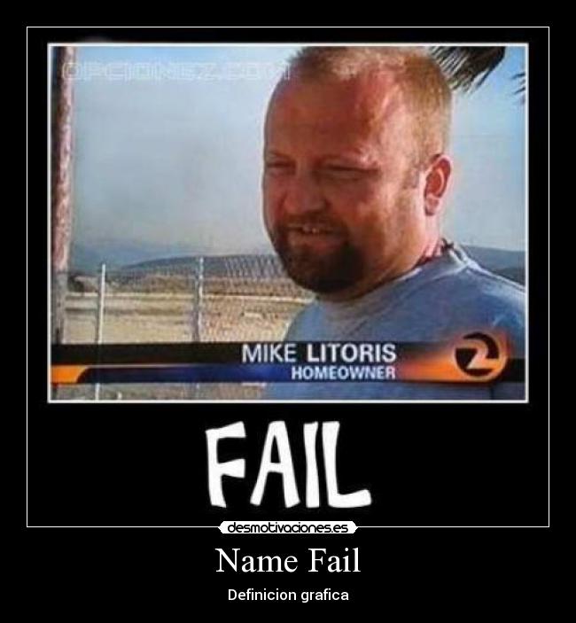 Name Fail - Definicion grafica