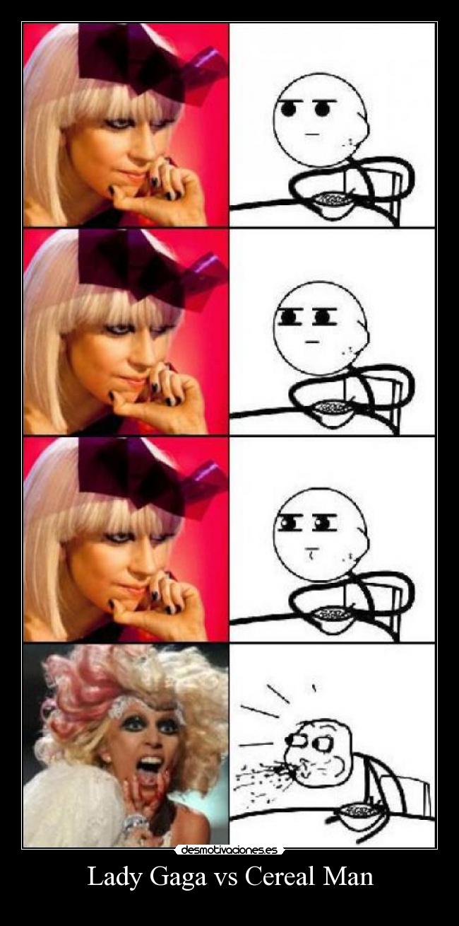 Lady Gaga vs Cereal Man - 