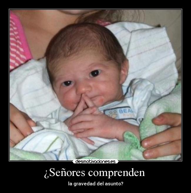 ¿Señores comprenden -