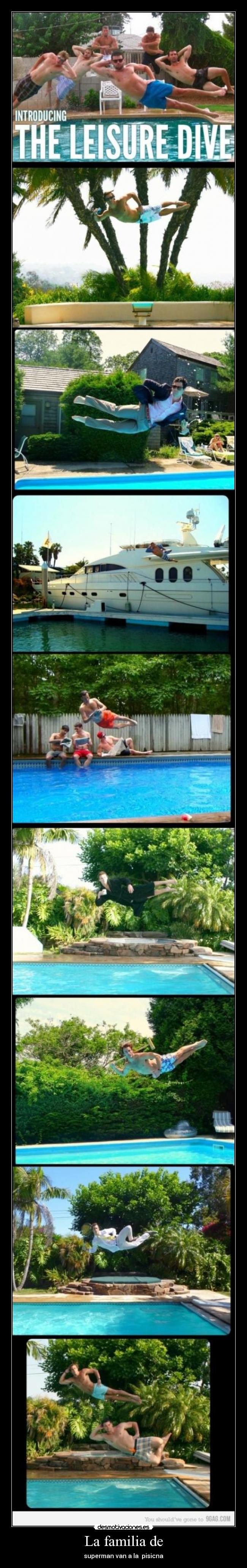 La familia de - superman van a la pisicna