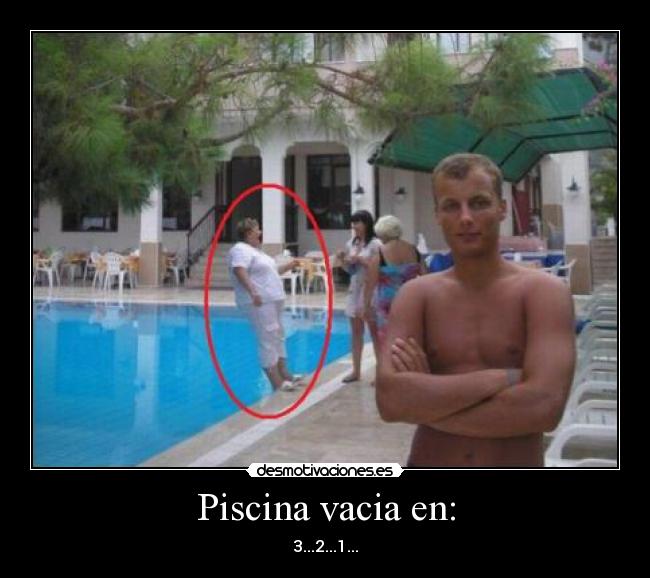Piscina vacia en: -