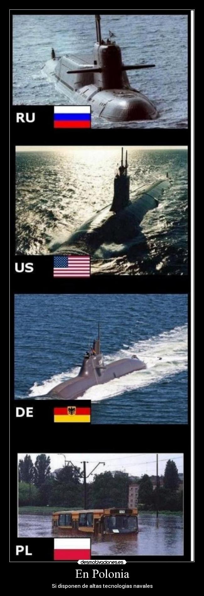 carteles polonia submarino desmotivaciones