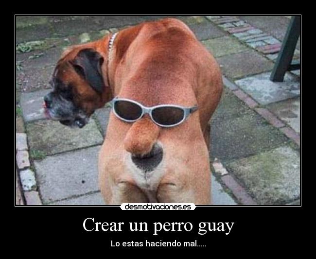 Crear un perro guay -