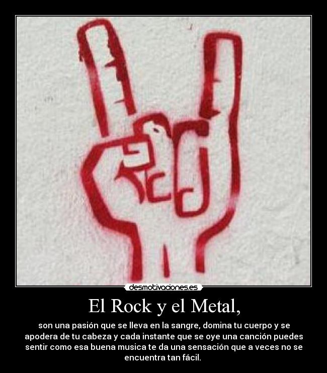 carteles rock lml rock metal viva buen musica fot dedicatoria desmotivaciones