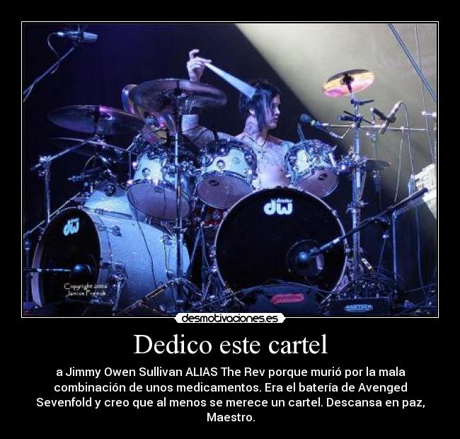 Dedico este cartel -