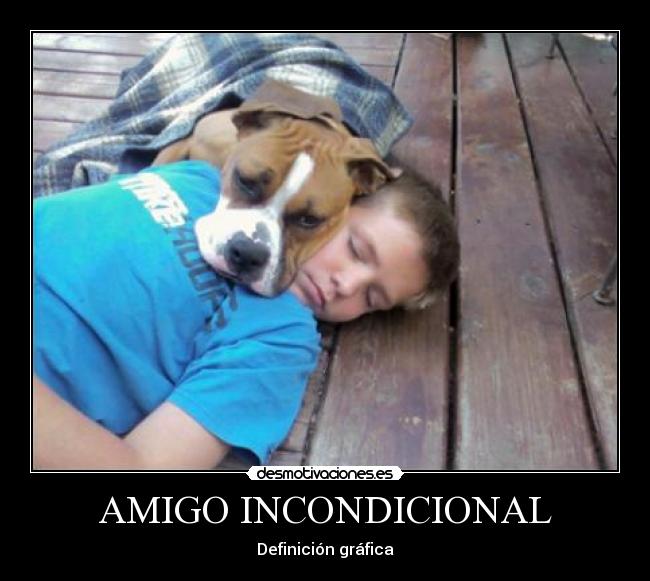 AMIGO INCONDICIONAL - Definición gráfica