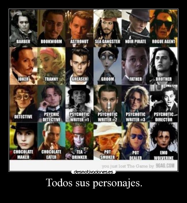 Todos sus personajes. - 