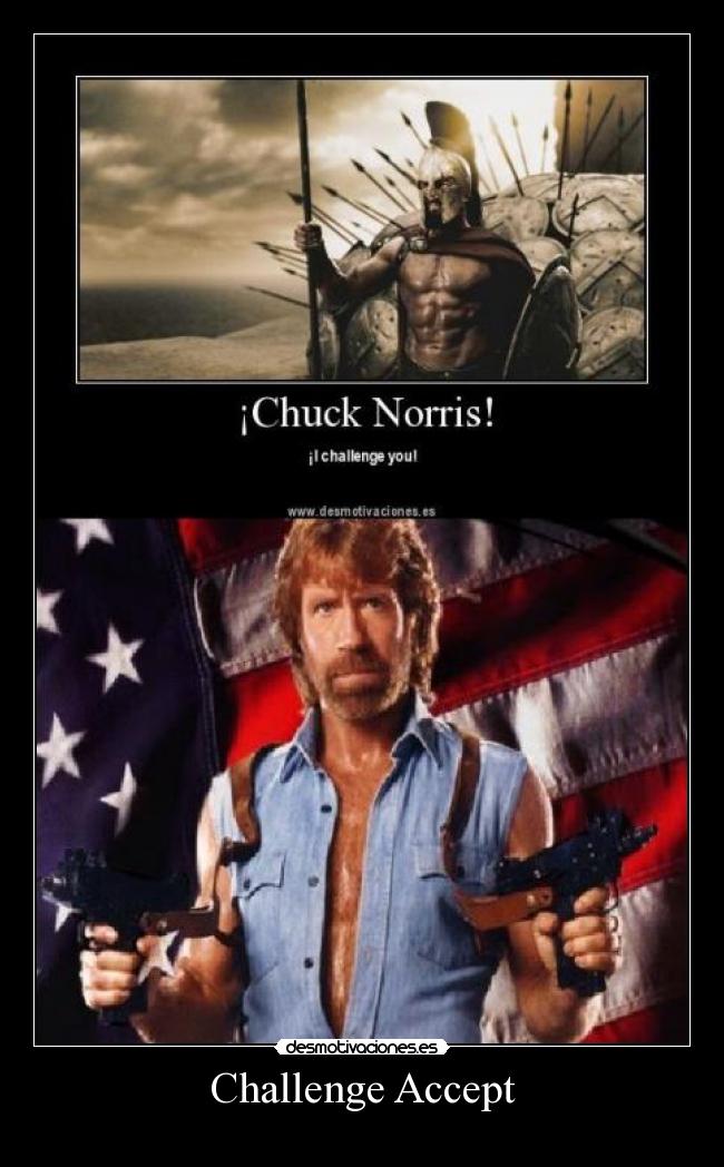 carteles challengeaccept desmotivaciones