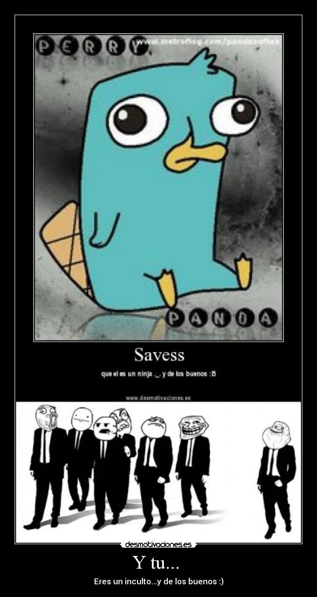 Y tu... - Eres un inculto...y de los buenos :)