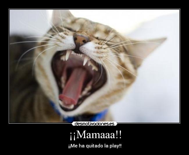 ¡¡Mamaaa!! - ¡¡Me ha quitado la play!!